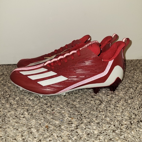 adidas Shoes Adidas Adizero Football Cleats Power Red Cloud White
